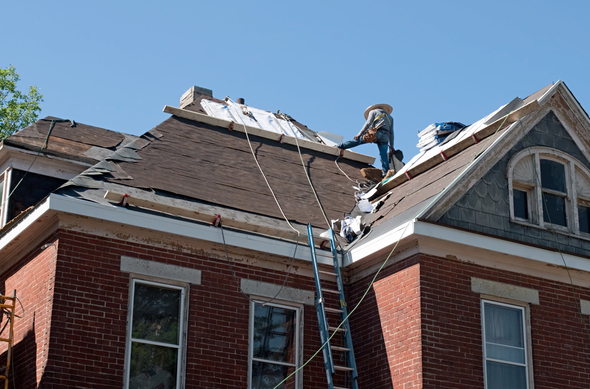 Roof Repair On Historic House