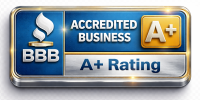 BBB A+ accredited business badge